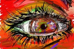 painting of eye