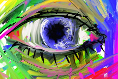 painting of eye