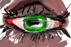 painting of eye