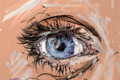 painting of eye