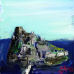 Painting of the Aragonese Castle, Ischia